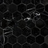 Nero Marquina/Black 2X2 Hexagon Marble Mosaic Polished - Honed - SurfacesGalorePolished