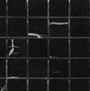 Nero Marquina/Black 2X2 Marble Mosaic Polished - Honed - SurfacesGalorePolished