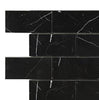 Nero Marquina/Black 2X4 Brick Marble Mosaic Polished - Honed - SurfacesGalorePolished