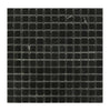 Nero Marquina/Black 5/8X5/8 Marble Mosaic Polished - Honed - SurfacesGalorePolished