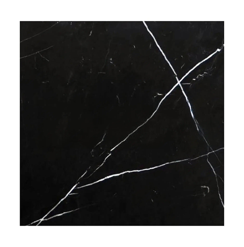 Nero Marquina/Black Marble 12X12 Polished - Honed - SurfacesGalorePolished