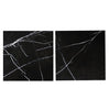 Nero Marquina/Black Marble 18X18 Polished - Honed - SurfacesGalorePolished