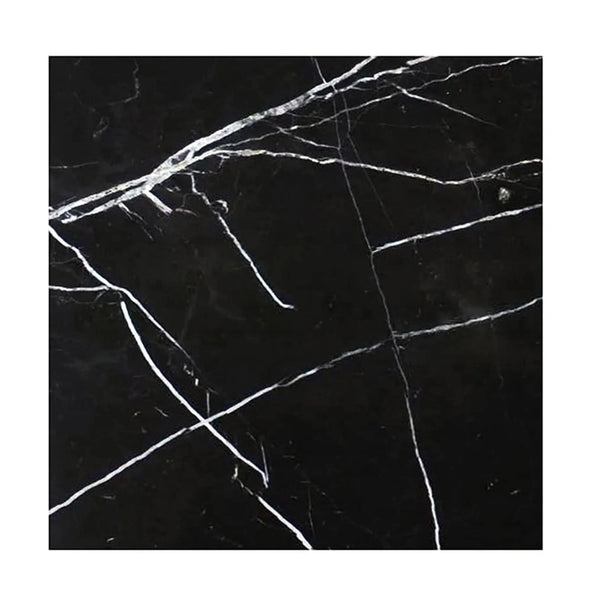 Nero Marquina/Black Marble 24X24 Polished - Honed - SurfacesGalorePolished