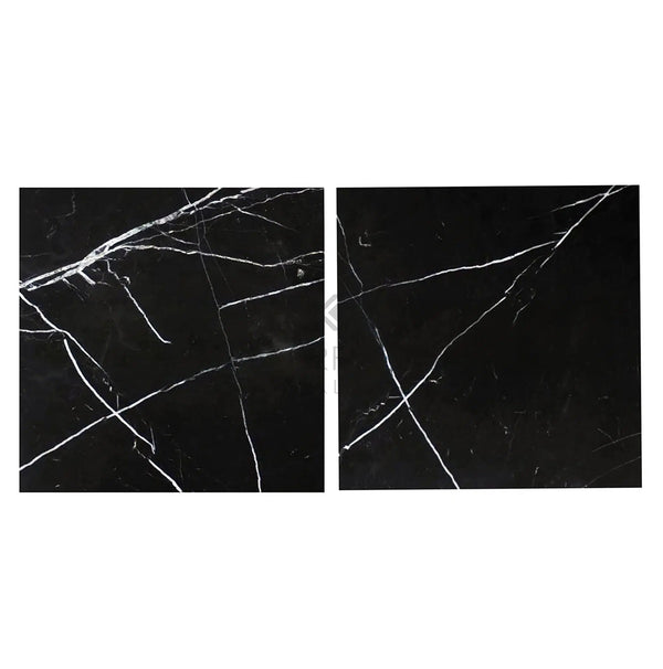 Nero Marquina/Black Marble 24X24 Polished - Honed - SurfacesGalorePolished