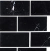 Nero Marquina/Black Marble 3X6 Polished - Honed - SurfacesGalorePolished