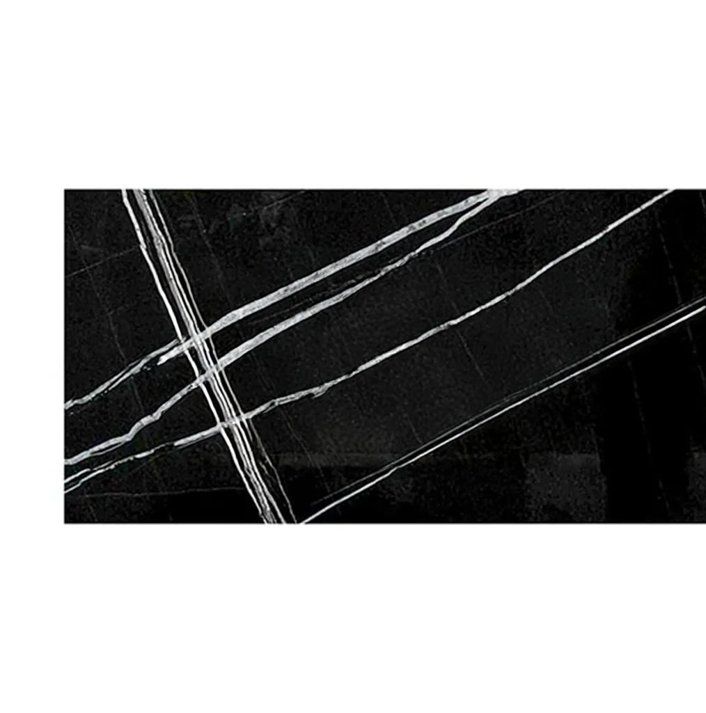 Nero Marquina/Black Marble 4X12 Polished - Honed - SurfacesGalorePolished