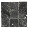 Nero Marquina/Black Marble 6X6 Tumbled - SurfacesGalore