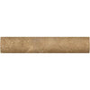 Noce (Brown) Travertine 1X6 Quarter - Round Trim Honed - SurfacesGalore