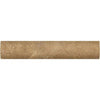 Noce (Brown) Travertine 1X6 Quarter-Round Trim Honed