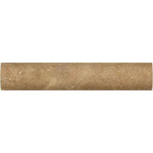 Noce (Brown) Travertine 1X6 Quarter-Round Trim Honed