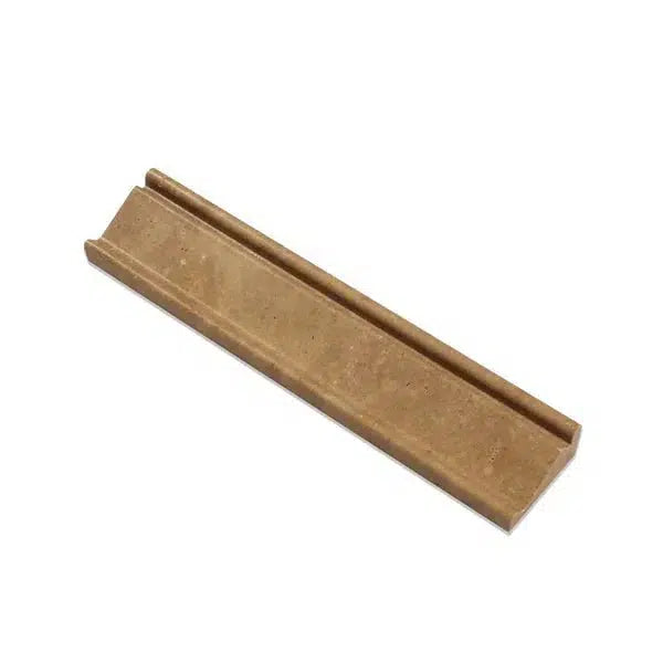 Noce (Brown) Travertine 2 1/2X12 Crown Molding Honed