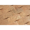 Noce (Brown) Travertine 2X2 CNC - Arched (Round - Face / Wavy) Mosaic Honed - SurfacesGalore