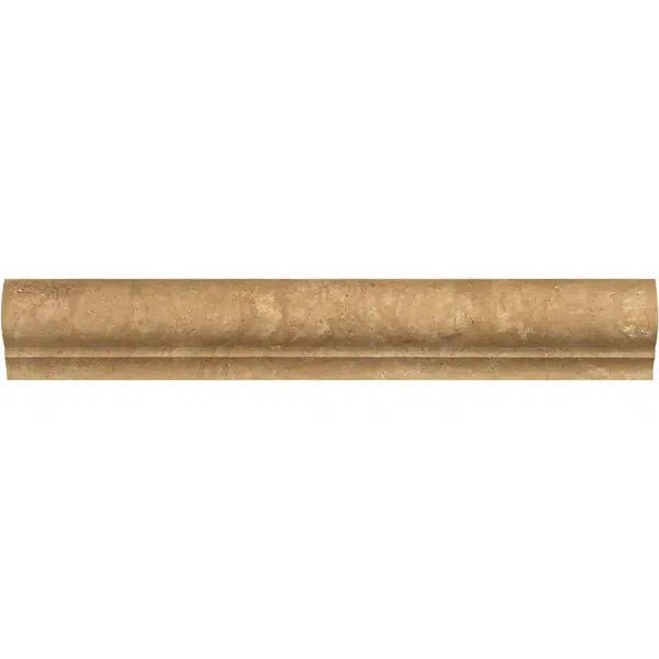 Noce (Brown) Travertine 2X3X12 Corner - Ogee (Stair - Tread) Trim Honed - SurfacesGalore