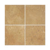 Noce (Brown) Travertine 4X4 (Cross - Cut) Filled and Honed - SurfacesGalore