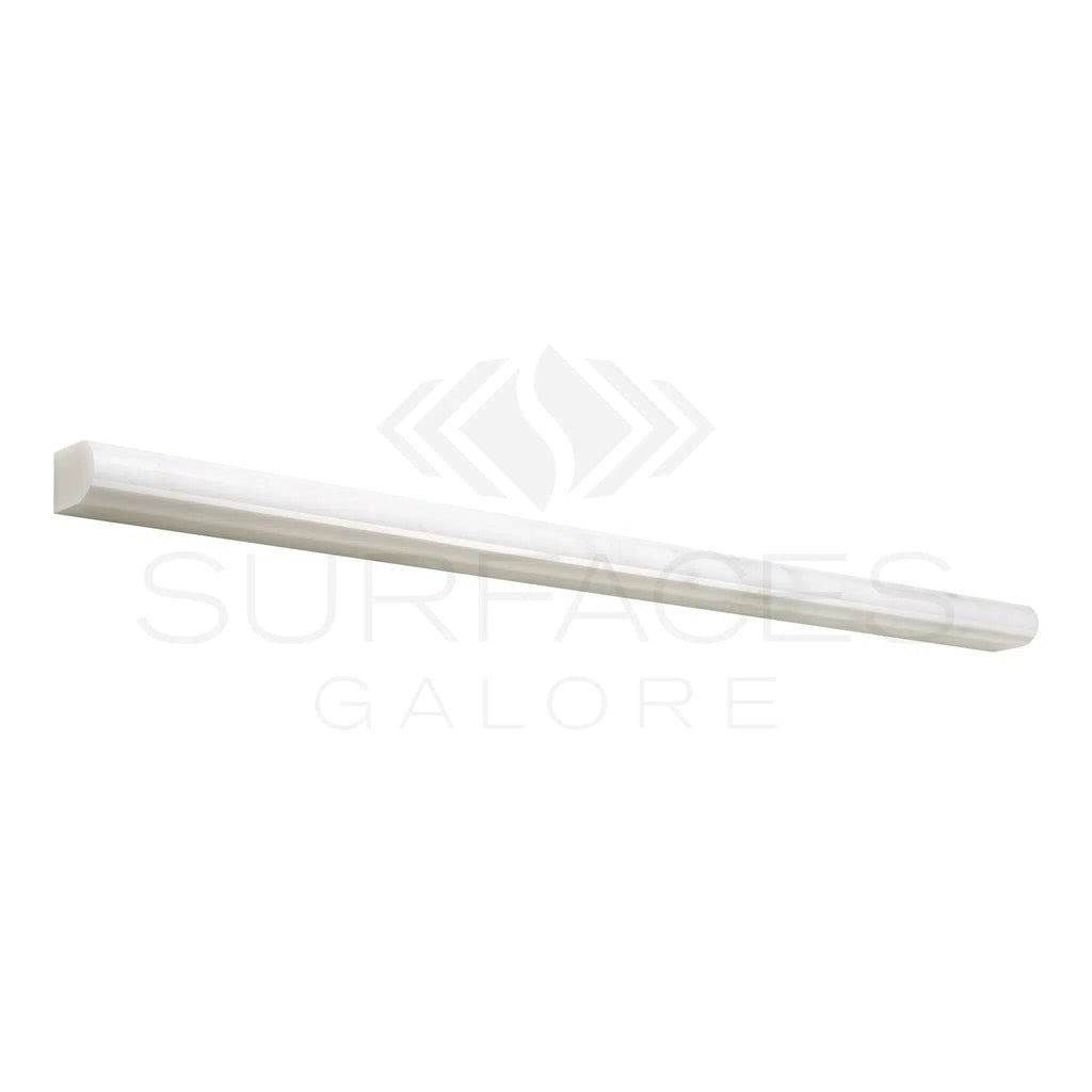 Oriental White / Asian Statuary 1/2X12 Pencil Liner Polished - Honed - SurfacesGalorePolished