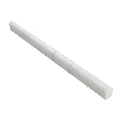 Oriental White / Asian Statuary 1/2X12 Pencil Liner Polished-Honed