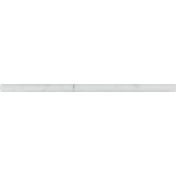 Oriental White / Asian Statuary 1/2X12 Pencil Liner Polished - Honed - SurfacesGalorePolished