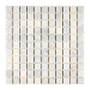 Oriental White / Asian Statuary 1X1 Marble Mosaic Polished - Honed - SurfacesGalorePolished