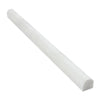 Oriental White / Asian Statuary 3/4X12 Bullnose Liner Polished - Honed - SurfacesGalorePolished