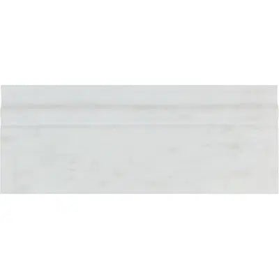 Oriental White / Asian Statuary 4 3/4X12 Baseboard Trim Polished - Honed - SurfacesGalorePolished