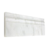 Oriental White / Asian Statuary 4 3/4X12 Baseboard Trim Polished-Honed