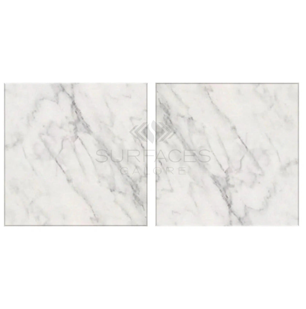 Oriental White / Asian Statuary Marble 12X12 Polished - Honed - SurfacesGalorePolished