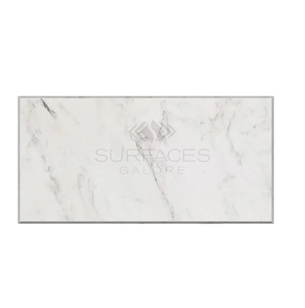 Oriental White / Asian Statuary Marble 12X24 Polished - Honed - SurfacesGalorePolished