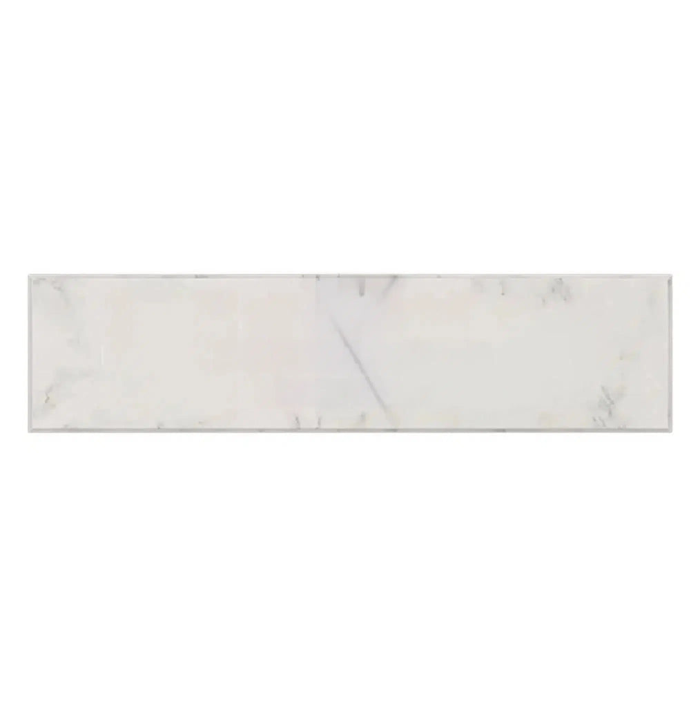 Oriental White / Asian Statuary Marble 2X8 Polished-Honed