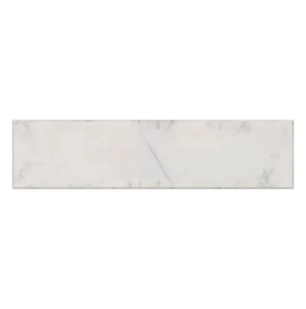 Oriental White / Asian Statuary Marble 2X8 Polished-Honed