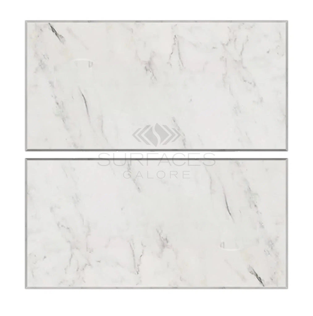 Oriental White / Asian Statuary Marble 3X6 Polished - Honed - SurfacesGalorePolished