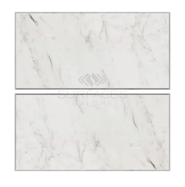 Oriental White / Asian Statuary Marble 3X6 Polished - Honed - SurfacesGalorePolished