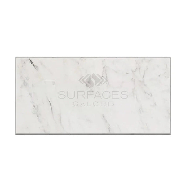 Oriental White / Asian Statuary Marble 3X6 Polished - Honed - SurfacesGalorePolished