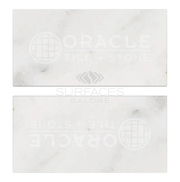 Oriental White / Asian Statuary Marble 3X6 Tumbled - SurfacesGalore