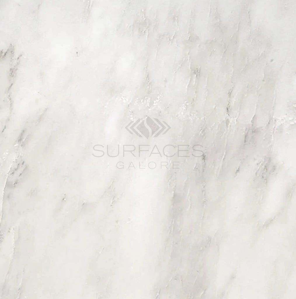 Oriental White / Asian Statuary Marble 4X4 Polished - Honed - SurfacesGalorePolished