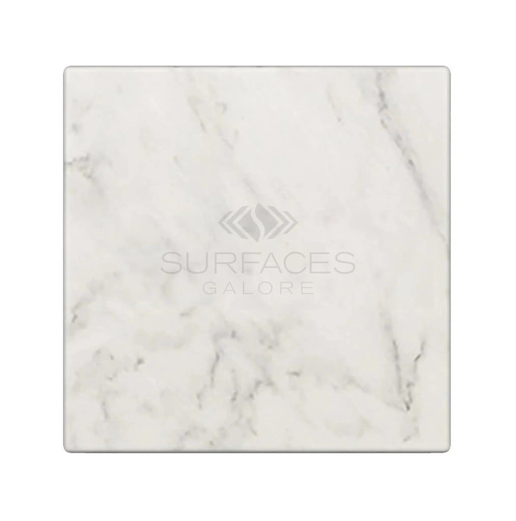 Oriental White / Asian Statuary Marble 4X4 Tumbled - SurfacesGalore