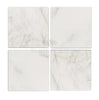 Oriental White / Asian Statuary Marble 4X4 Tumbled - SurfacesGalore