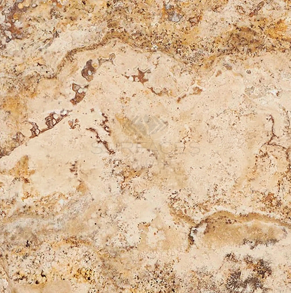 Philadelphia Travertine 4X4 Tumbled - SurfacesGalore