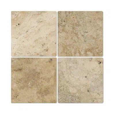 Philadelphia Travertine 6X6 Tumbled - SurfacesGalore