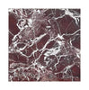 The Rosso Levanto Marble 12X12 Polished by SurfacesGalore features a maroon marble pattern with white veins and intricate natural textures, reminiscent of exquisite Italian marble.