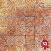 Rosso Verona / Rosso Asiago (Red) Marble 4X4 Tumbled Tile 94 Sq.Ft. - Discounted, Marble/Travertine Clearance Sale - SurfacesGalore