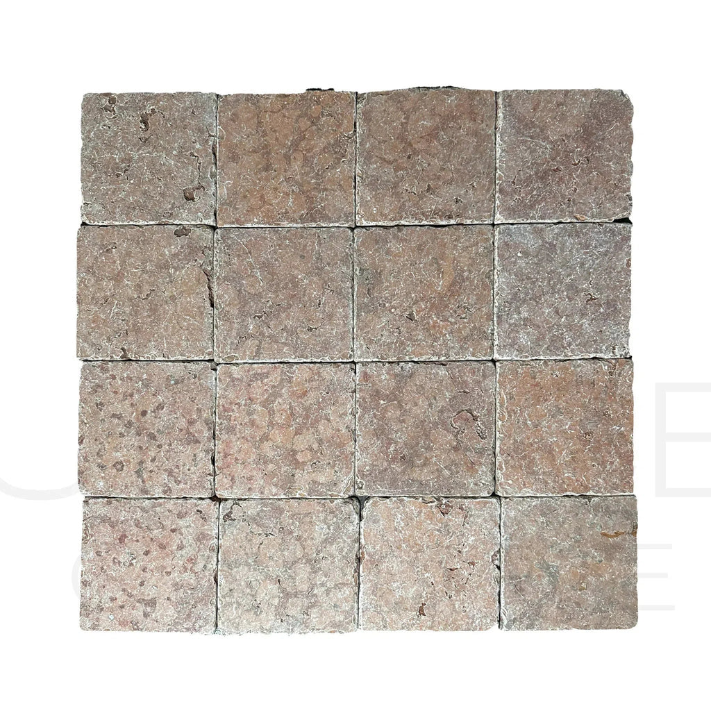 Rosso Verona / Rosso Asiago (Red) Marble 6X6 Tumbled Tile 110 Sq.Ft. $11.81/Sq.Ft.