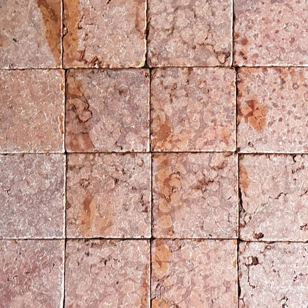 Rosso Verona / Rosso Asiago (Red) Marble 6X6 Tumbled Tile 110 Sq.Ft. $11.81/Sq.Ft.