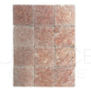 Rosso Verona / Rosso Asiago (Red) Marble 6X6 Tumbled Tile 110 Sq.Ft. $11.81/Sq.Ft.