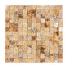 Scabos Travertine 1X1 Mosaic Split-Faced