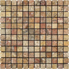 Scabos Travertine 1X1 Mosaic Tumbled - SurfacesGalore