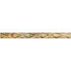 Scabos Travertine 1X12 Rope Liner Honed - SurfacesGalore