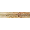 Scabos Travertine 2 1/2X12 OG-2 (Double-Step Chair Rail Trim) Liner Honed