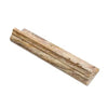 Scabos Travertine 2X3X12 Corner-Ogee (Stair-Tread) Trim Liner Honed