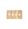 Scabos Travertine 4 Gang TOGGLE Switch Wall Plate / Cover Plate / Switch Plate - SurfacesGalore4 1/2" X 8 1/4"4 - TOGGLEHoned