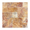 Scabos Travertine 4 pcs Versailles Pattern / French Pattern Set Unfilled / Brushed and Chiseled - SurfacesGalore